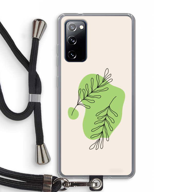 Beleaf in you: Samsung Galaxy S20 FE / S20 FE 5G Transparant Hoesje met koord