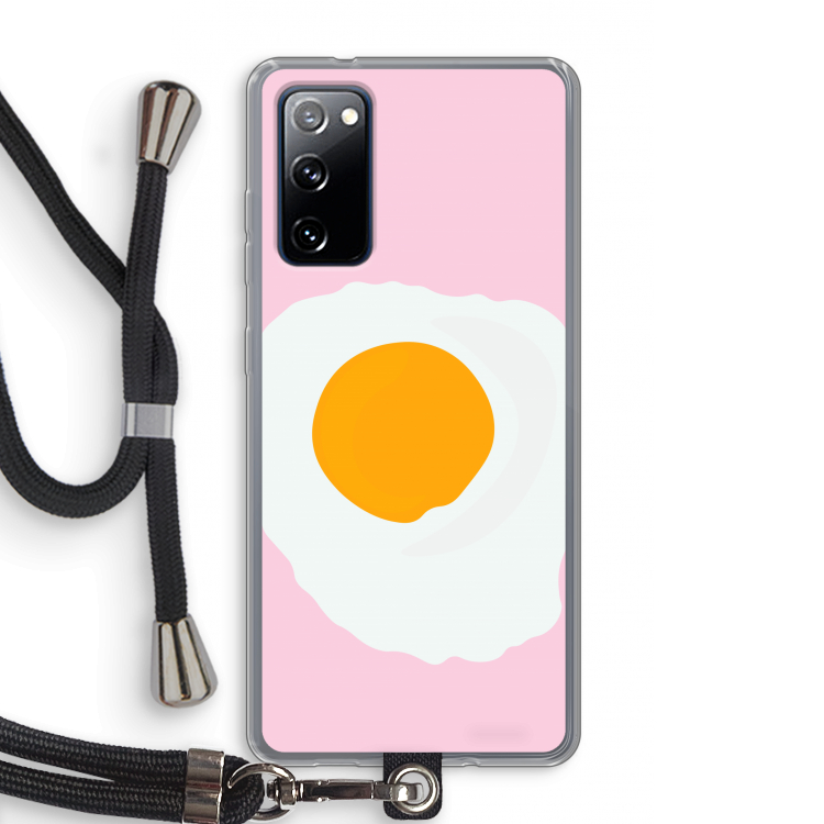 Sunny side up: Samsung Galaxy S20 FE / S20 FE 5G Transparant Hoesje met koord