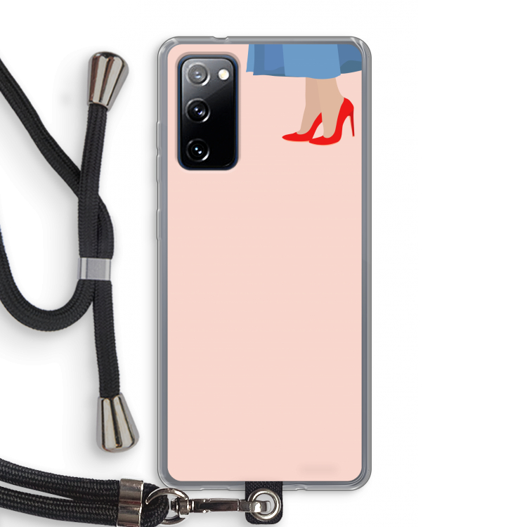 High heels: Samsung Galaxy S20 FE / S20 FE 5G Transparant Hoesje met koord