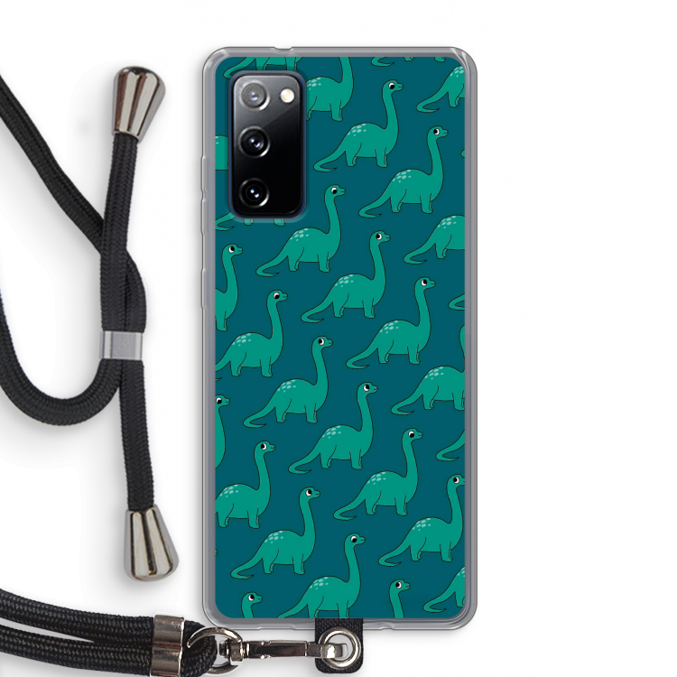 Diplodocus: Samsung Galaxy S20 FE / S20 FE 5G Transparant Hoesje met koord