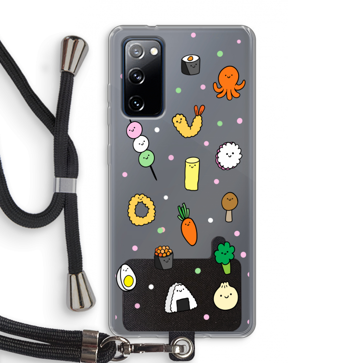 Happy bento friends: Samsung Galaxy S20 FE / S20 FE 5G Transparant Hoesje met koord