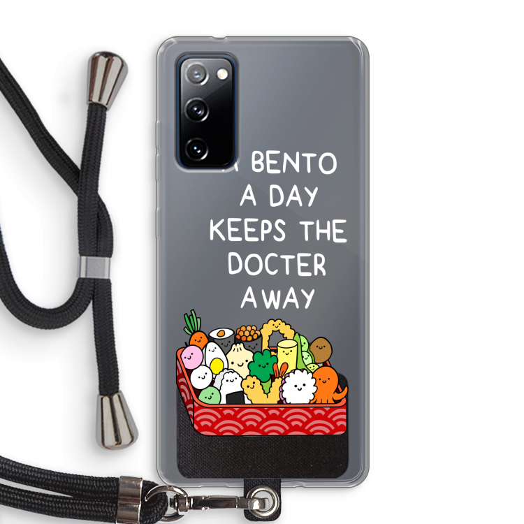 Bento a day: Samsung Galaxy S20 FE / S20 FE 5G Transparant Hoesje met koord