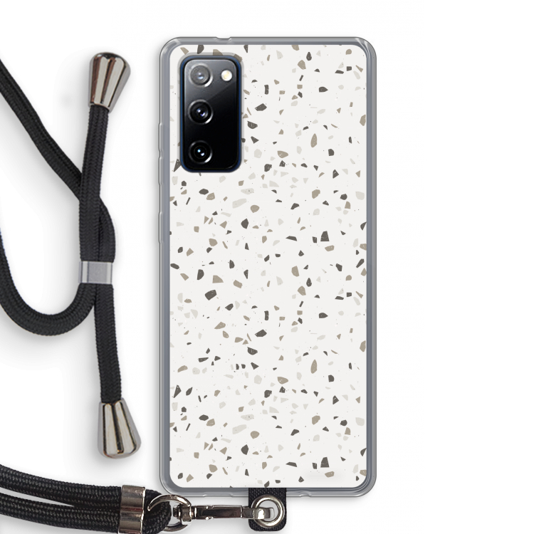 Terrazzo N°14: Samsung Galaxy S20 FE / S20 FE 5G Transparant Hoesje met koord