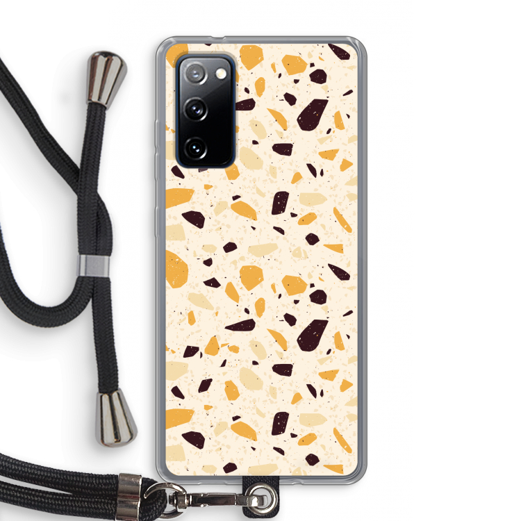 Terrazzo N°13: Samsung Galaxy S20 FE / S20 FE 5G Transparant Hoesje met koord