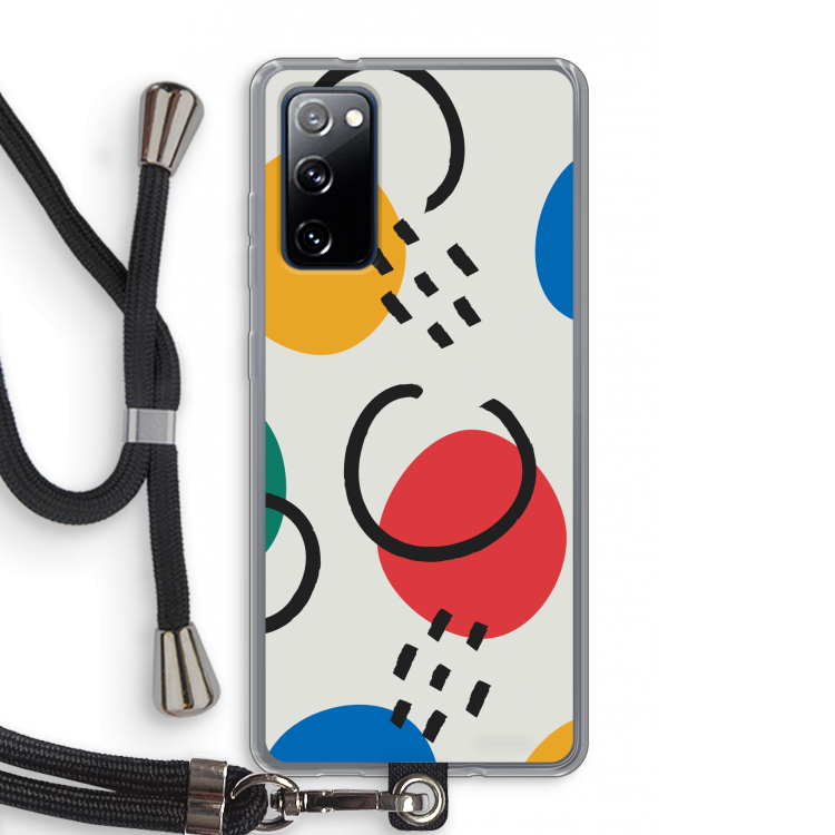 Illustratieve pop 3: Samsung Galaxy S20 FE / S20 FE 5G Transparant Hoesje met koord
