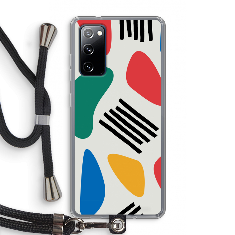Illustratieve pop 1: Samsung Galaxy S20 FE / S20 FE 5G Transparant Hoesje met koord