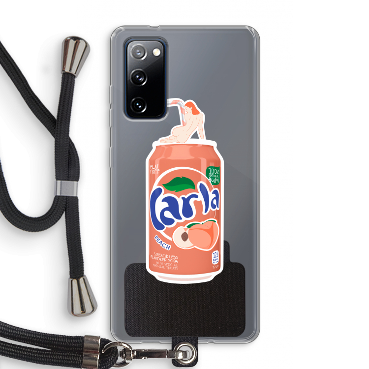 S(peach)less: Samsung Galaxy S20 FE / S20 FE 5G Transparant Hoesje met koord