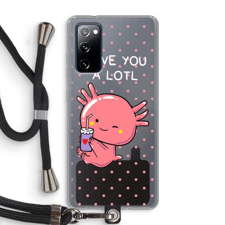 Love You A Lotl: Samsung Galaxy S20 FE / S20 FE 5G Transparant Hoesje met koord