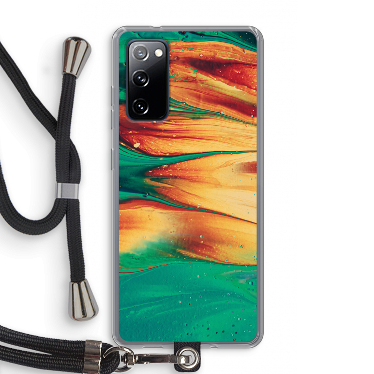 Green Inferno: Samsung Galaxy S20 FE / S20 FE 5G Transparant Hoesje met koord
