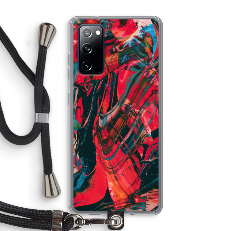Endless Descent: Samsung Galaxy S20 FE / S20 FE 5G Transparant Hoesje met koord