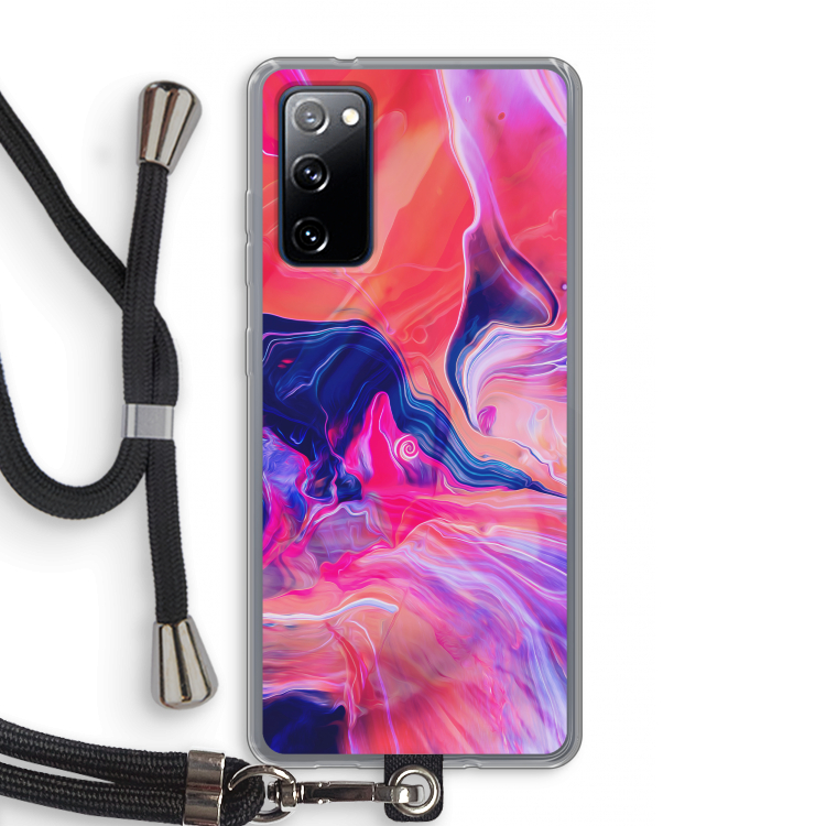 Earth And Ocean: Samsung Galaxy S20 FE / S20 FE 5G Transparant Hoesje met koord