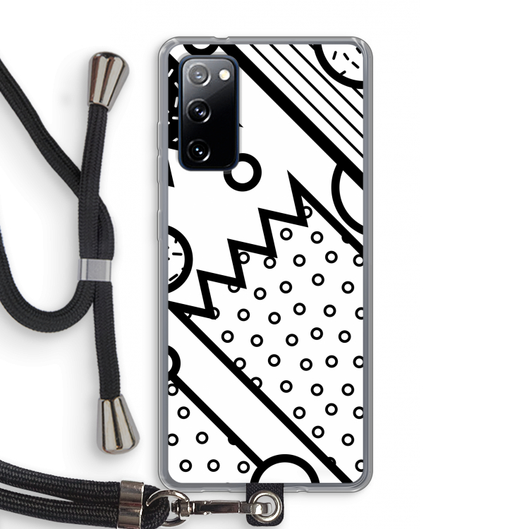 Pop Art #4: Samsung Galaxy S20 FE / S20 FE 5G Transparant Hoesje met koord