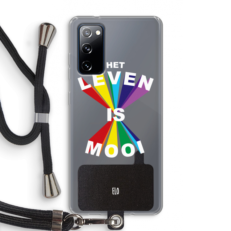 Het Leven Is Mooi: Samsung Galaxy S20 FE / S20 FE 5G Transparant Hoesje met koord