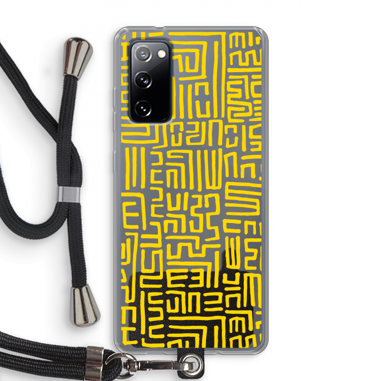 Majorelle Blue Print: Samsung Galaxy S20 FE / S20 FE 5G Transparant Hoesje met koord