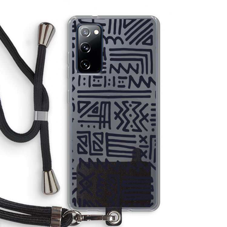 Marrakech print: Samsung Galaxy S20 FE / S20 FE 5G Transparant Hoesje met koord