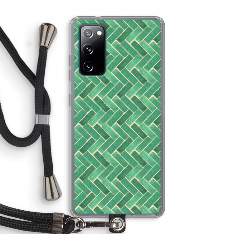 Moroccan tiles 2: Samsung Galaxy S20 FE / S20 FE 5G Transparant Hoesje met koord