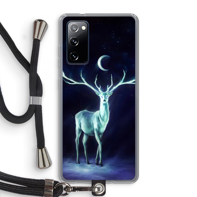 Nightbringer: Samsung Galaxy S20 FE / S20 FE 5G Transparant Hoesje met koord