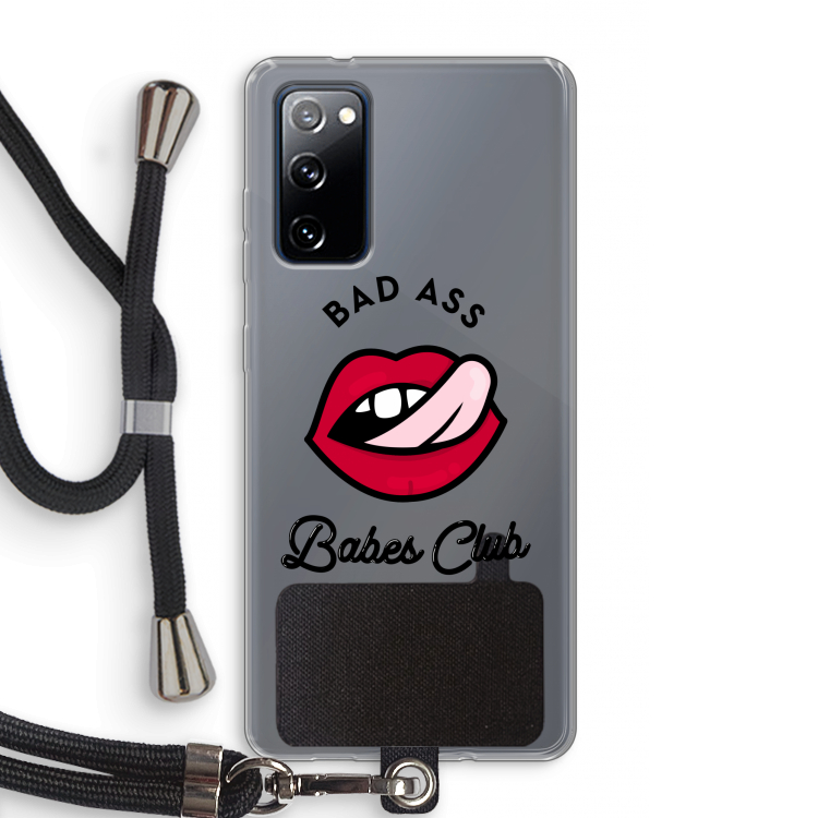 Badass Babes Club: Samsung Galaxy S20 FE / S20 FE 5G Transparant Hoesje met koord