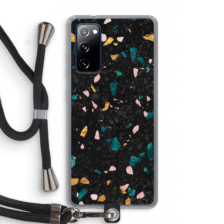 Terrazzo N°10: Samsung Galaxy S20 FE / S20 FE 5G Transparant Hoesje met koord