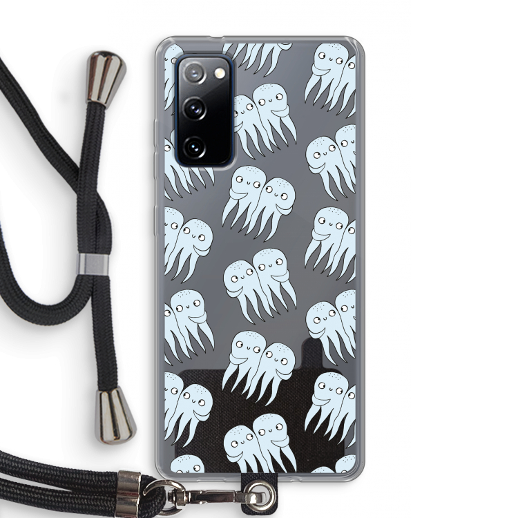 Octopussen: Samsung Galaxy S20 FE / S20 FE 5G Transparant Hoesje met koord