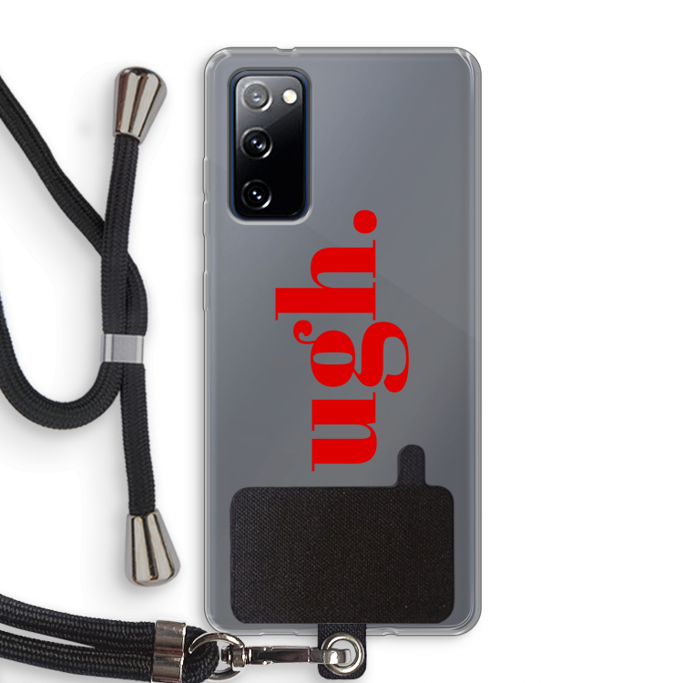 Ugh: Samsung Galaxy S20 FE / S20 FE 5G Transparant Hoesje met koord