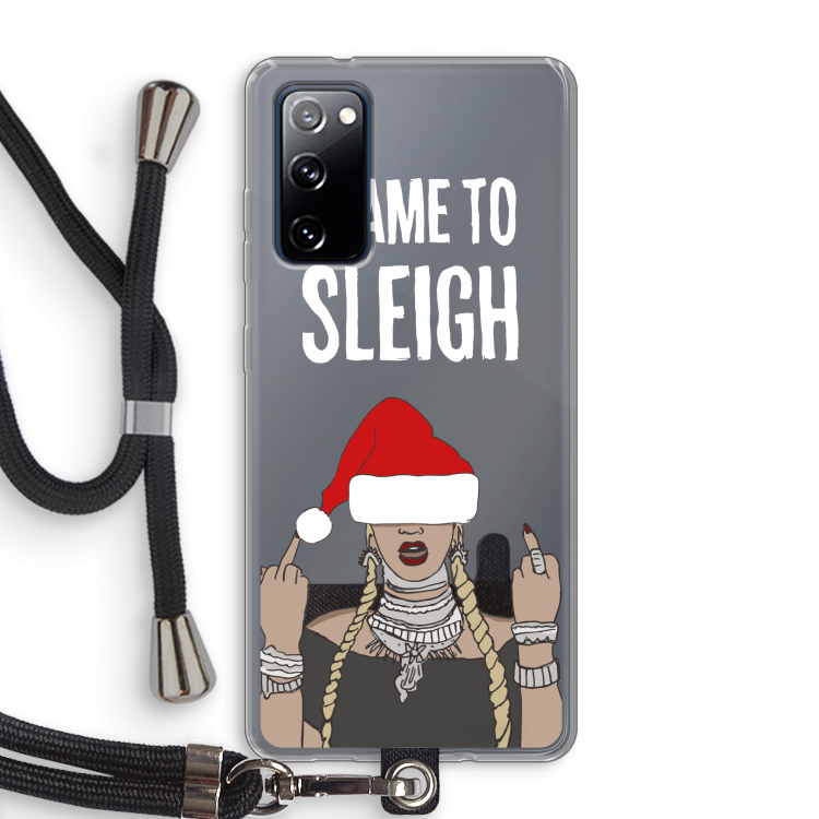 Came To Sleigh: Samsung Galaxy S20 FE / S20 FE 5G Transparant Hoesje met koord