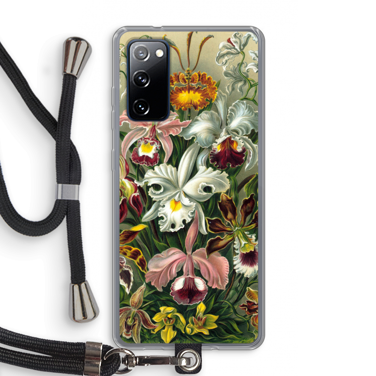 Haeckel Orchidae: Samsung Galaxy S20 FE / S20 FE 5G Transparant Hoesje met koord