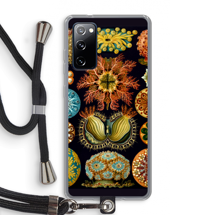 Haeckel Ascidiae: Samsung Galaxy S20 FE / S20 FE 5G Transparant Hoesje met koord