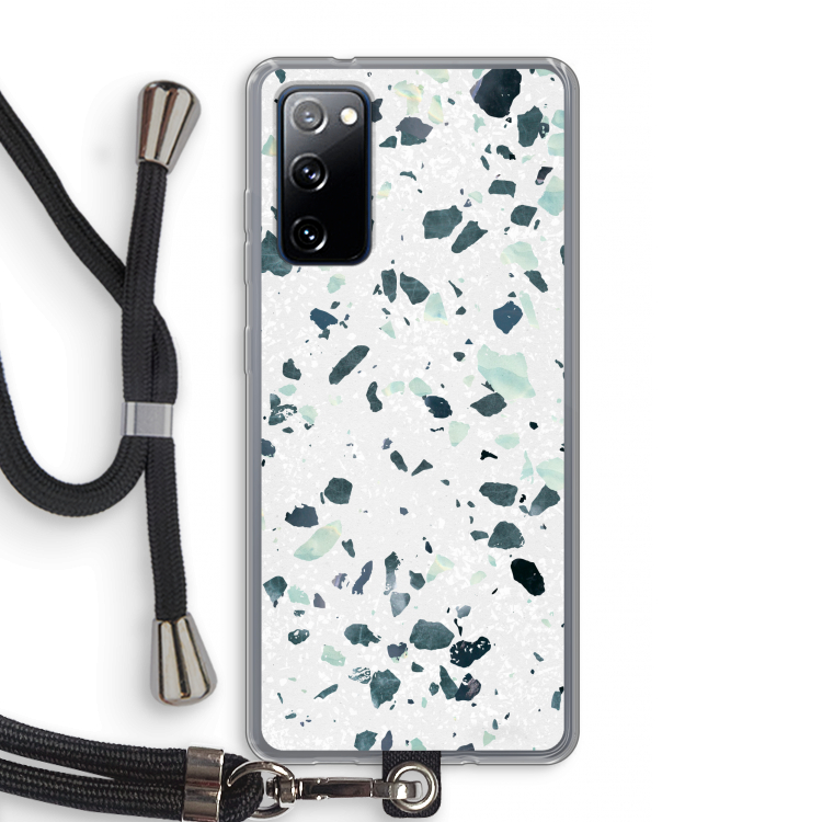 Terrazzo N°2: Samsung Galaxy S20 FE / S20 FE 5G Transparant Hoesje met koord
