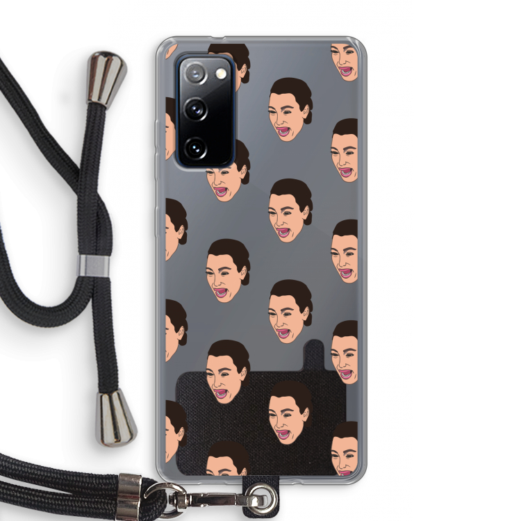 Ugly Cry Call: Samsung Galaxy S20 FE / S20 FE 5G Transparant Hoesje met koord