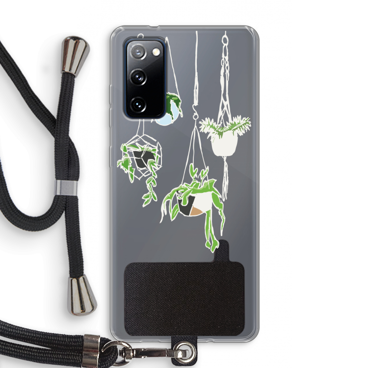 Hang In There: Samsung Galaxy S20 FE / S20 FE 5G Transparant Hoesje met koord