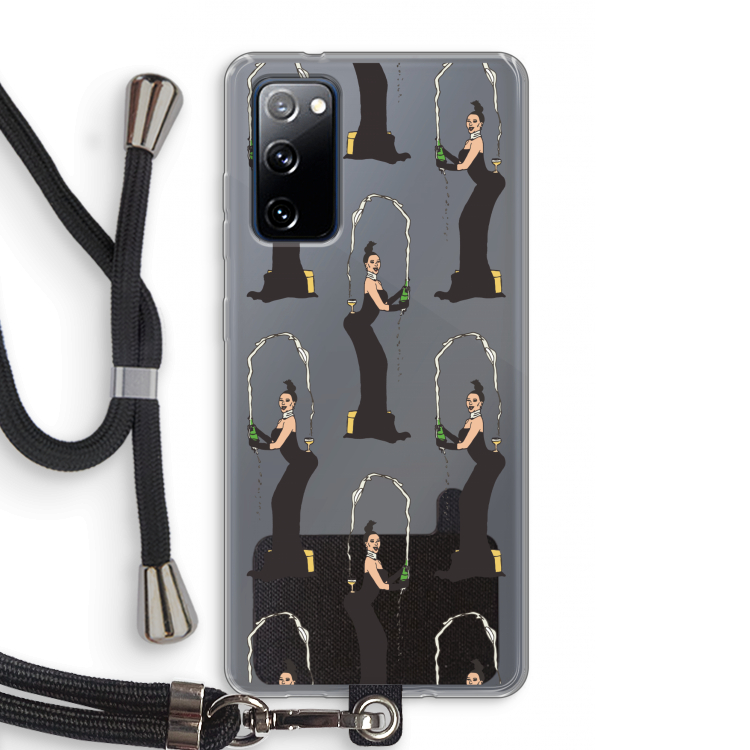 Pop Some Kim: Samsung Galaxy S20 FE / S20 FE 5G Transparant Hoesje met koord