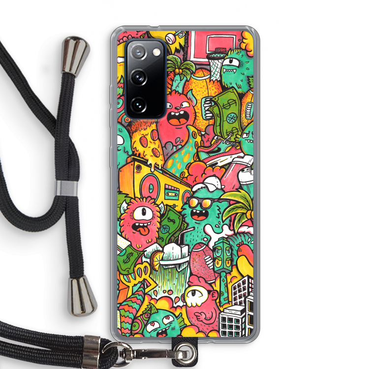 Vexx City: Samsung Galaxy S20 FE / S20 FE 5G Transparant Hoesje met koord