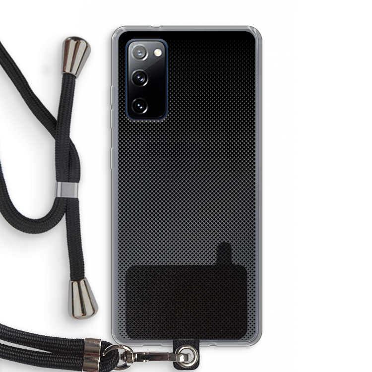 Musketon Halftone: Samsung Galaxy S20 FE / S20 FE 5G Transparant Hoesje met koord