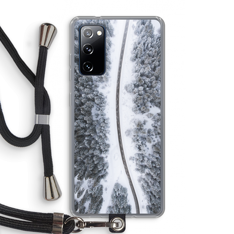 Snøfall: Samsung Galaxy S20 FE / S20 FE 5G Transparant Hoesje met koord