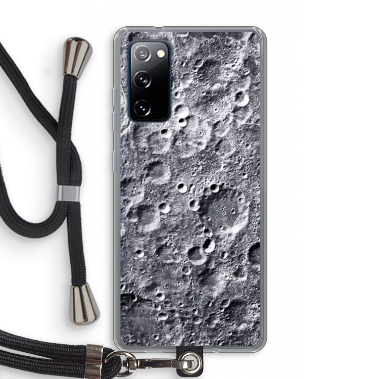 Maanlandschap: Samsung Galaxy S20 FE / S20 FE 5G Transparant Hoesje met koord