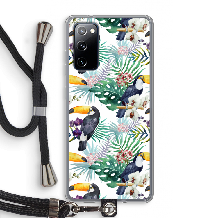 Tukans: Samsung Galaxy S20 FE / S20 FE 5G Transparant Hoesje met koord