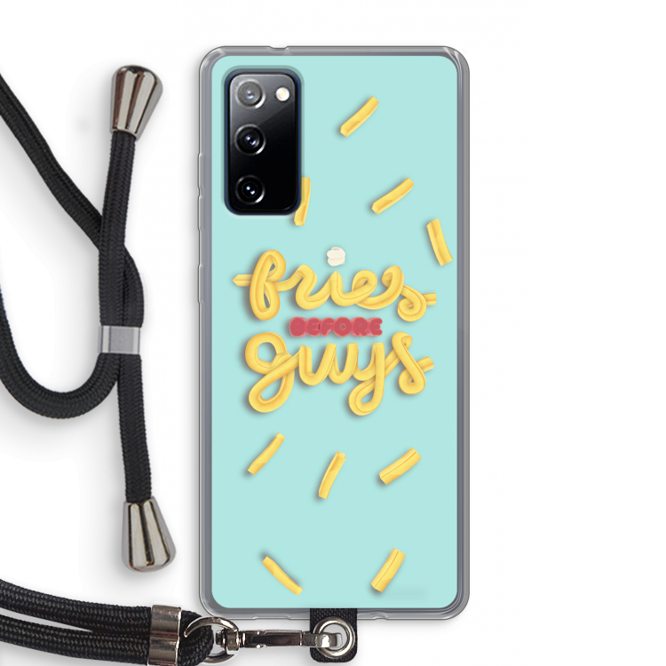 Always fries: Samsung Galaxy S20 FE / S20 FE 5G Transparant Hoesje met koord