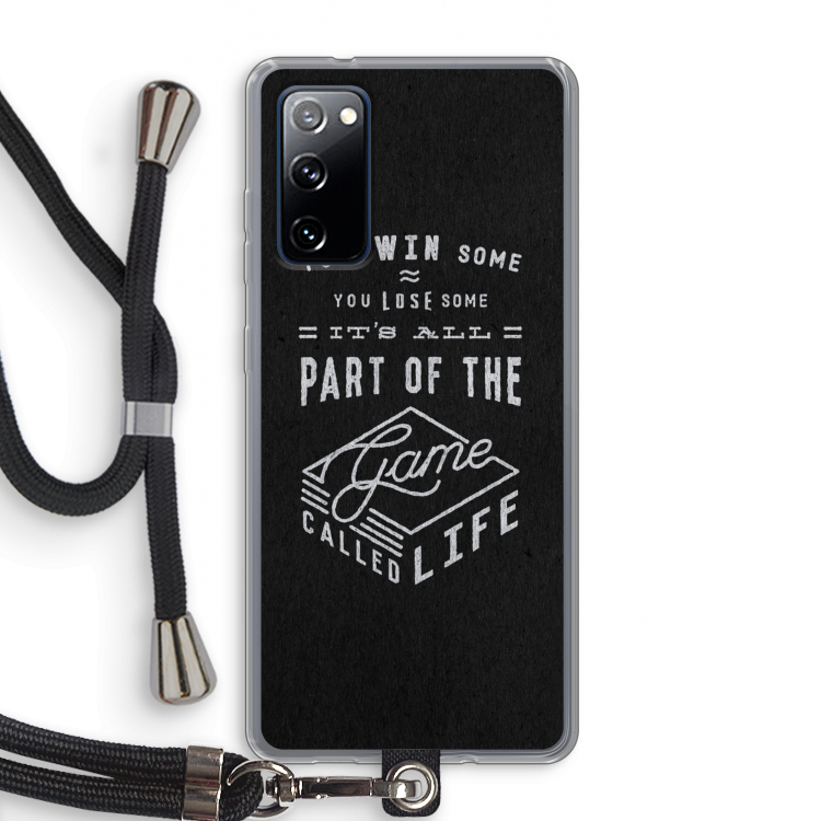 Life: Samsung Galaxy S20 FE / S20 FE 5G Transparant Hoesje met koord