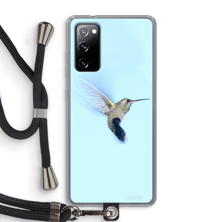 Kolibri: Samsung Galaxy S20 FE / S20 FE 5G Transparant Hoesje met koord