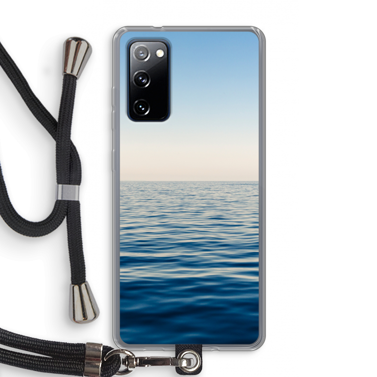 Water horizon: Samsung Galaxy S20 FE / S20 FE 5G Transparant Hoesje met koord