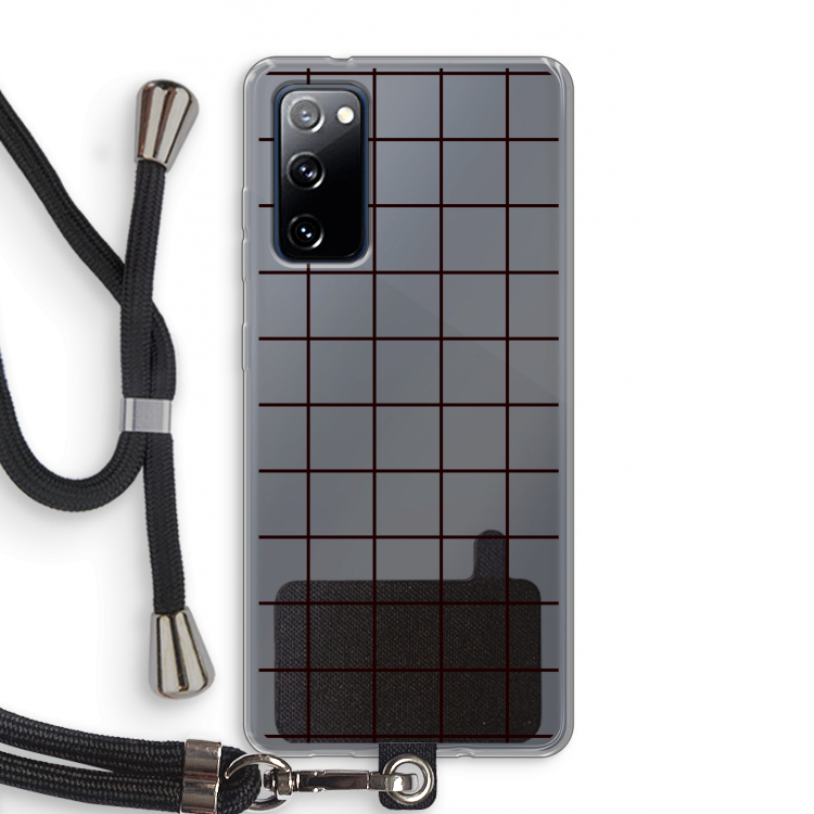 Rooster: Samsung Galaxy S20 FE / S20 FE 5G Transparant Hoesje met koord