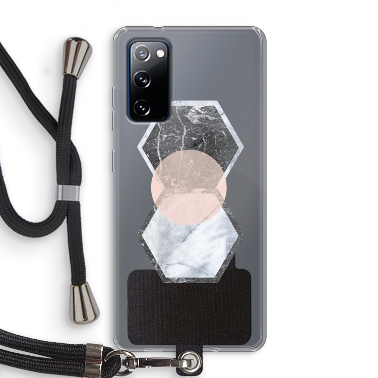 Creatieve toets: Samsung Galaxy S20 FE / S20 FE 5G Transparant Hoesje met koord