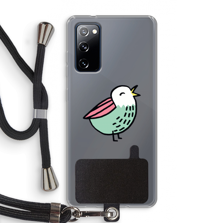 Birdy: Samsung Galaxy S20 FE / S20 FE 5G Transparant Hoesje met koord