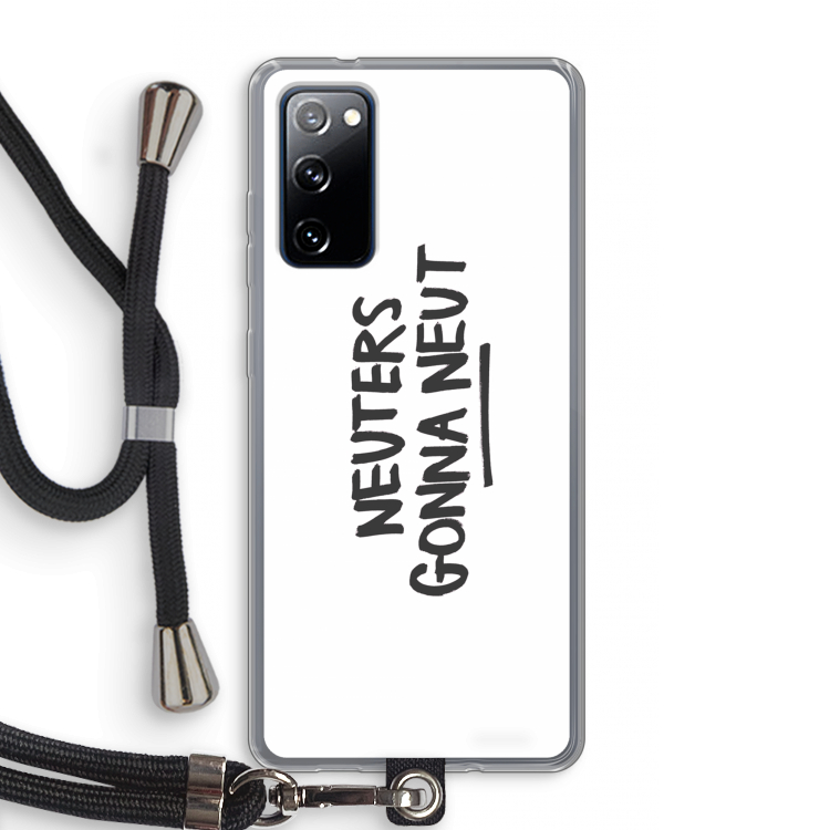 Neuters: Samsung Galaxy S20 FE / S20 FE 5G Transparant Hoesje met koord