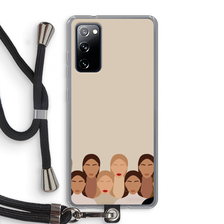 Girls girls girls: Samsung Galaxy S20 FE / S20 FE 5G Transparant Hoesje met koord