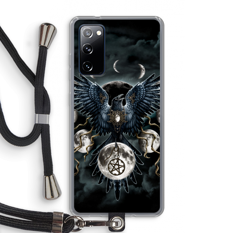 Sinister Wings: Samsung Galaxy S20 FE / S20 FE 5G Transparant Hoesje met koord