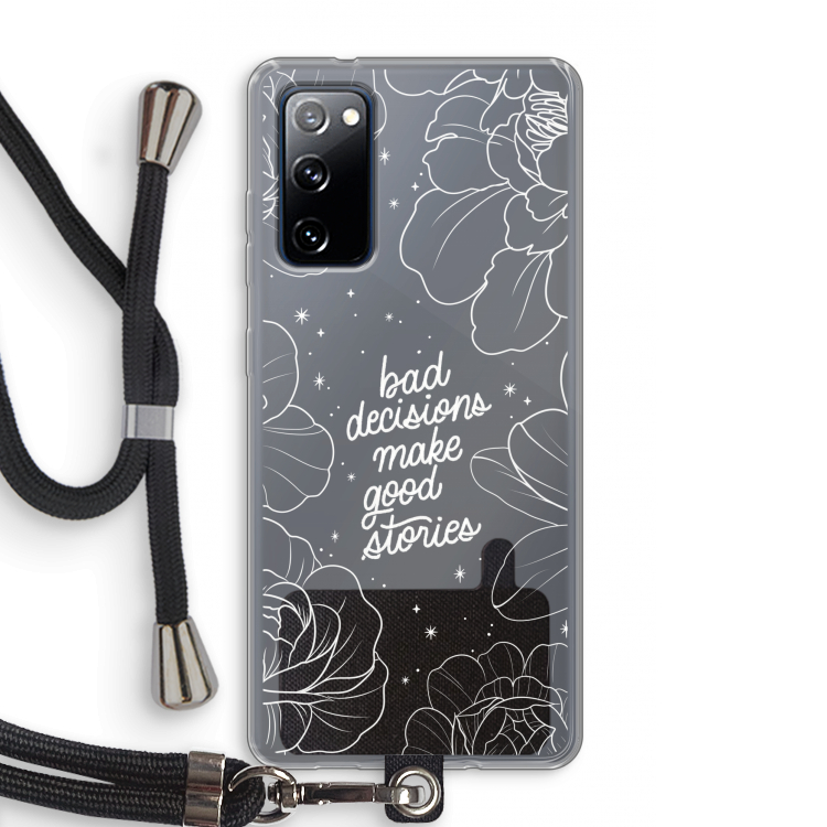 Good stories: Samsung Galaxy S20 FE / S20 FE 5G Transparant Hoesje met koord