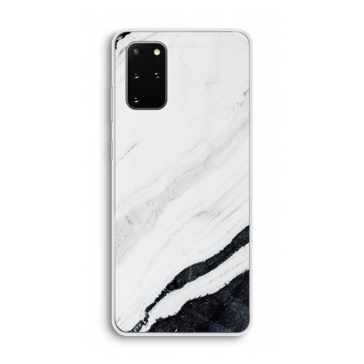 Elegante marmer: Samsung Galaxy S20 Plus Transparant Hoesje