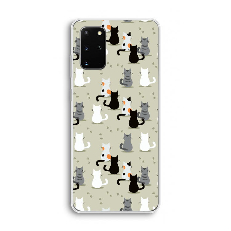 Katten: Samsung Galaxy S20 Plus Transparant Hoesje
